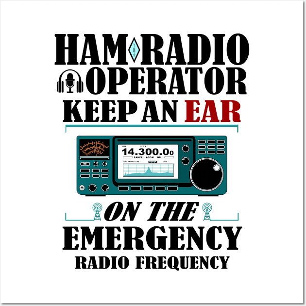 Ham Radio Operator Wall Art by amarth-drawing